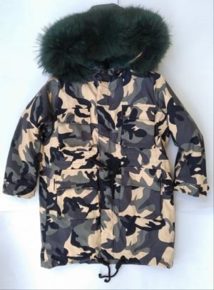 Купить Парка ТММ с ярким мехом 130 см Зеленая (88303) и доставка по Украине