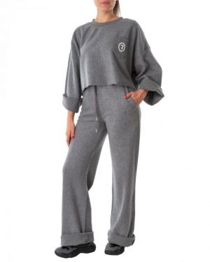Купить Костюм спортивний жіночий TRUSSARDI JEANS (56F00170-1T005462-E450 ( 56P00308-1T005462-E450 )/21-22-3) Сірий M и доставка по Украине