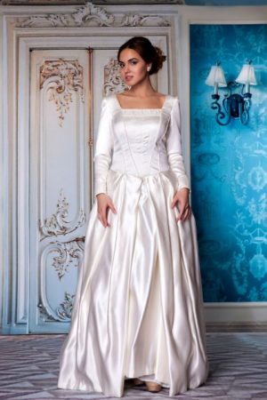 Купить Свадебное платье Ginza Collection 44(M) Шампань (41163) и доставка по Украине