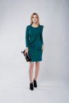 Купить Платье трикотаж с плиссе Cavalli Class 46 Зеленый 425654 и доставка по Украине