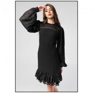 Купить Красивое черное платье мини XS и доставка по Украине