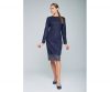Купить Платье Инна Футляр Ludmila_Fashion XL темно-синий и доставка по Украине