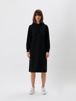 Купить Платье Calvin Klein Jeans Side Repeat Logo Hoodie Dress J20J217915-BEH XS Black (8719855270453) и доставка по Украине