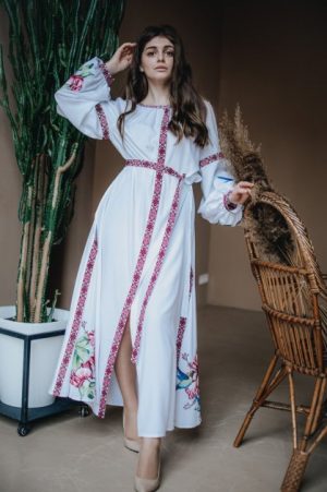 Купить Платье штапельное Piccolo L MOTYV by Колибри L Белое и доставка по Украине