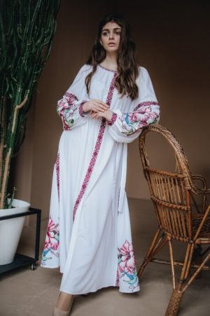 Купить Платье штапельное Piccolo L MOTYV by Колибри XS Белое и доставка по Украине