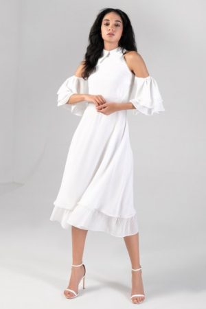 Купить Платье Nai Lu-na by Anastasia Ivanova AI3803 M Белое и доставка по Украине