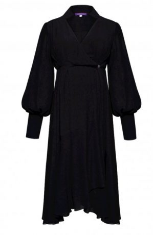 Купить Платье для беременных черное с асимметричной юбкой MONAMOON XS 200105BK-XS и доставка по Украине