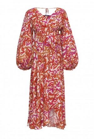 Купить Вискозное платье для беременных с воланом MONAMOON S 200112M-S и доставка по Украине