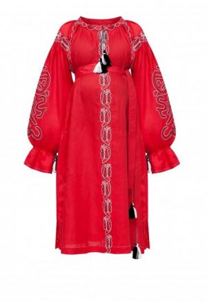 Купить Платье-вышиванка для беременных MONAMOON S 200117R-S и доставка по Украине