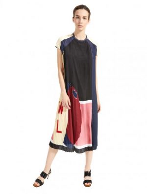 Купить Платье MaxMara 42 Черное с синим 72210892000 и доставка по Украине