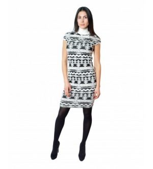 Купить Платье Daniela Drei 9837 48 черно белый и доставка по Украине