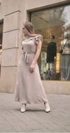 Купить Платье длинное Cristina Gaviolli 44 Бежевый 0029 и доставка по Украине