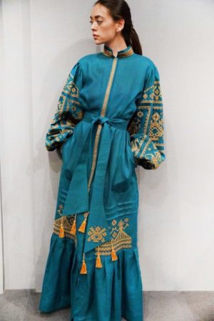 Купить Платье HISTROV Six Keepers 48 темно-бирюзовое (бутылочное) 241 и доставка по Украине