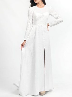 Купить Платье-вышиванка Edelvika 247-20/09 40 Белое (2100000490769) и доставка по Украине