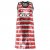 Плаття MSGM 2641MDA65 S смугасте в паєтках червоне зі сріблом