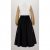 Платье MaxMara 40 Белое с черной юбкой и бежевыми рукавами 12210312600