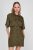 Женское зеленое льняное платье D-AMABEL Diesel XS A04564 0HCAI