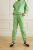 Облегченный женский oversized костюм из хлопка Sporty & Rich Cotton Suit Embroidered Light Green светло-зеленый S (SRCW5)