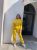 Облегченный женский oversized костюм из органического хлопка The Pangaia Lightweight Organic Cotton Suit Yellow желтый M (OPSW20)