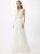 Свадебное платье с V-образным вырезом Luxuar MGB0017001 EU40 (93012EU40) Белый