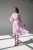 Нежно-розовое платье длины миди L