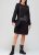 Черное женское платье свитер с логотипом и заклепками Love Moschino 40 IT Mch0003